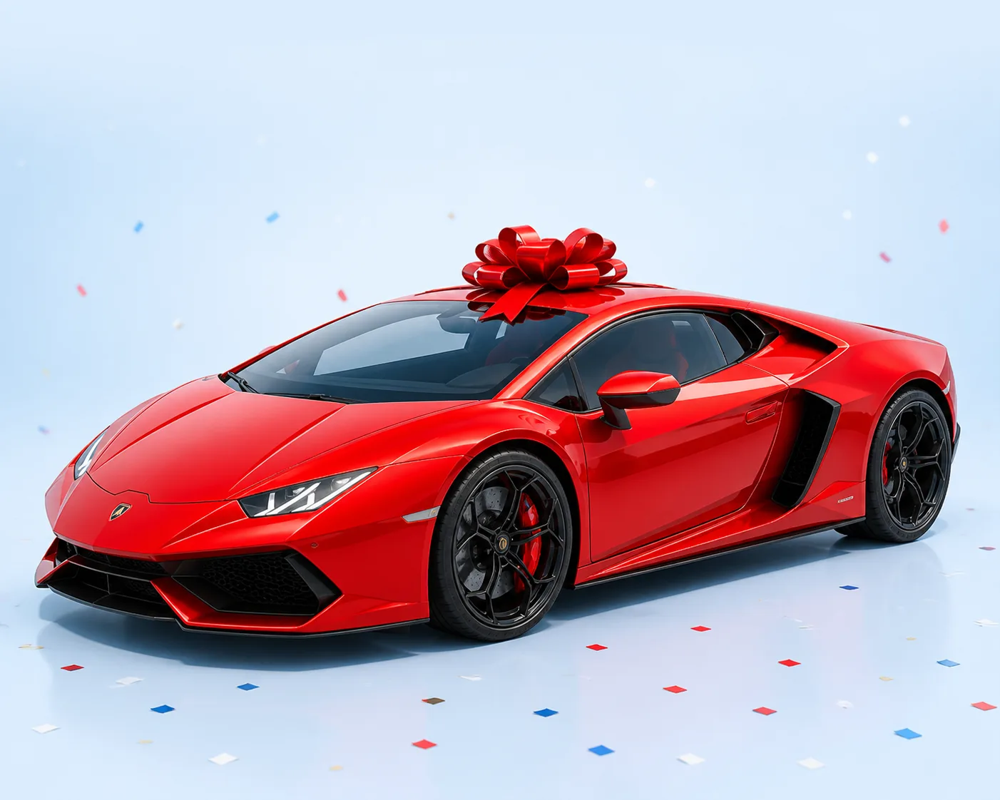 Красная Lamborghini